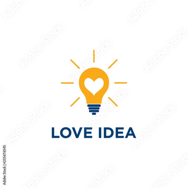 Obraz bulb logo vector design template