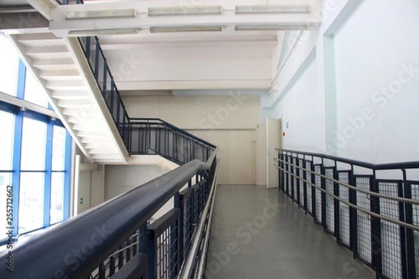 Fototapeta Ramp for people with disabilities and general people.  concept Assistance to people with disabilities, close-up