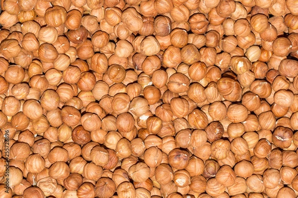 Fototapeta peeled hazelnut