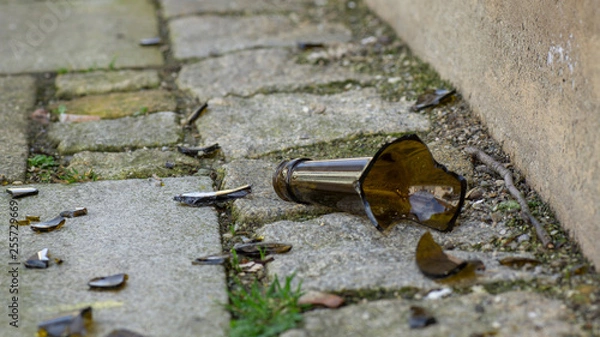 Obraz Zerbrochene Flasche