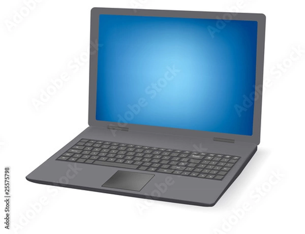 Fototapeta Laptop. Illustration for your design project. Vector