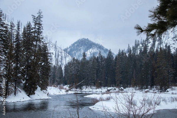 Fototapeta winter mountain landscape