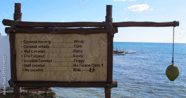 Obraz Mexico coconut weather forecast