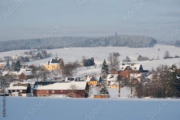 Obraz Hinterhermsdorf im Winter