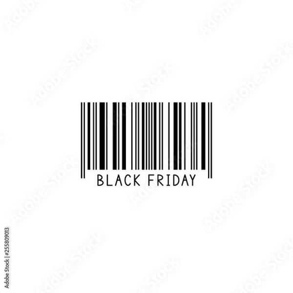 Fototapeta Bar code. Black Friday.