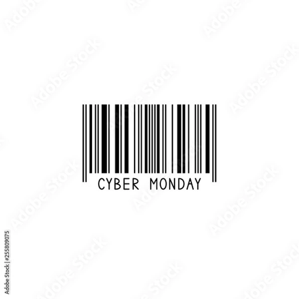 Fototapeta Bar code. Cyber Monday.