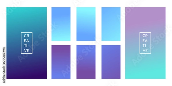 Obraz Gradient template for social media