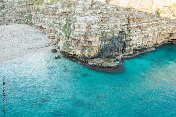 Fototapeta Polignano a mare A town overlooking the sea in the province of Bari in Puglia
