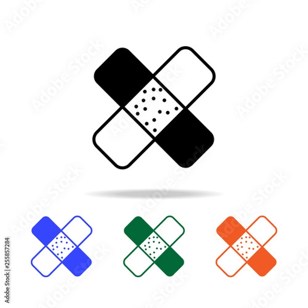 Obraz patch icon. Elements of simple web icon in multi color. Premium quality graphic design icon. Simple icon for websites, web design, mobile app, info graphics