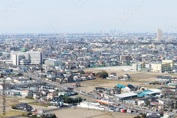 Obraz 埼玉県越谷市の街並み