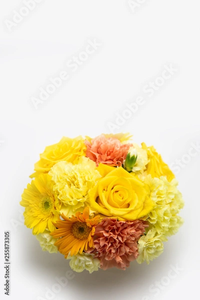 Obraz 黄色い花の母の日アレンジメント