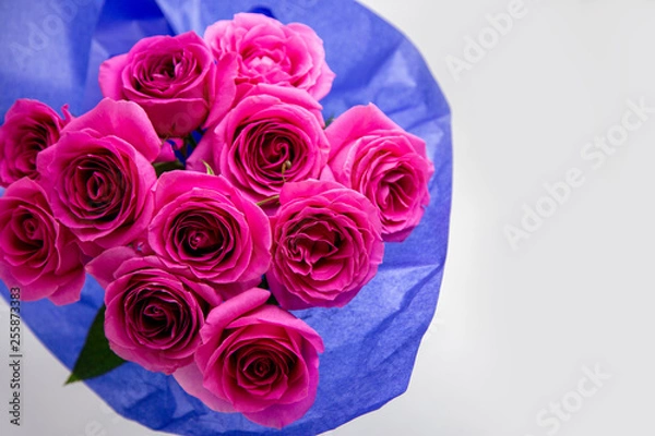 Obraz ローズピンクのバラの花束