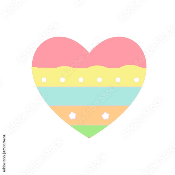 Fototapeta creative  colorful  heart art abstract illustration