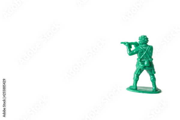 Obraz a detachment of green soldiers ready for service