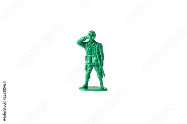 Obraz a detachment of green soldiers ready for service