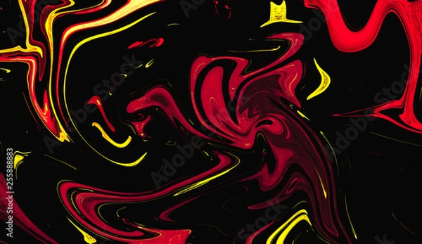 Fototapeta Digital proton colorful abstract background with liquify ,Design element.