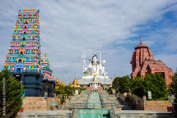 Fototapeta The huge statue of Shiva in Namchi Chardham in the state of Sikkim, India