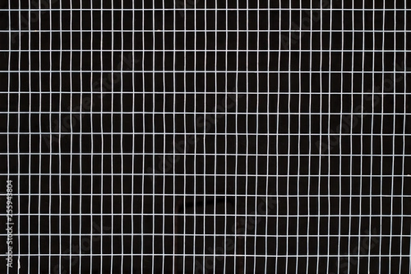 Obraz Texture square grid on a black background.