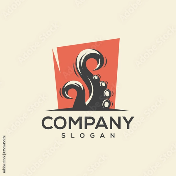 Fototapeta octopus logo