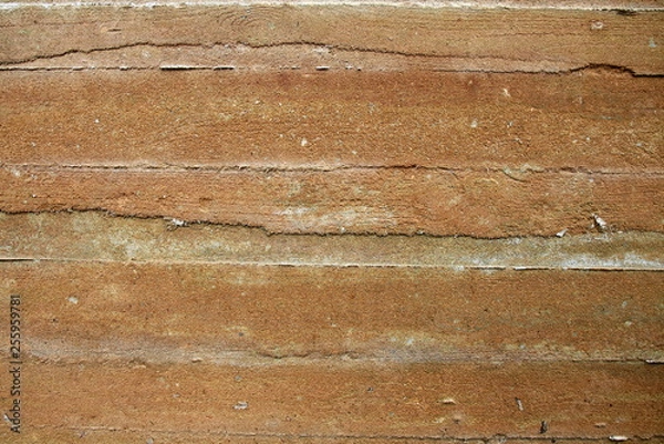 Obraz Fragment of the wall, sawdust-concrete