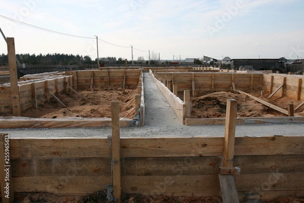 Obraz Home construction, foundation