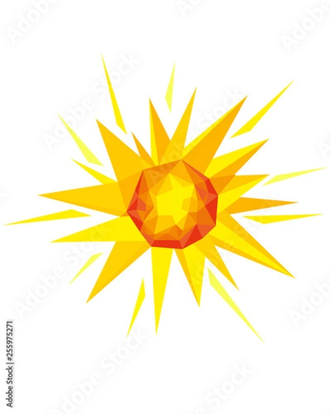 Fototapeta geometric space element on a white background