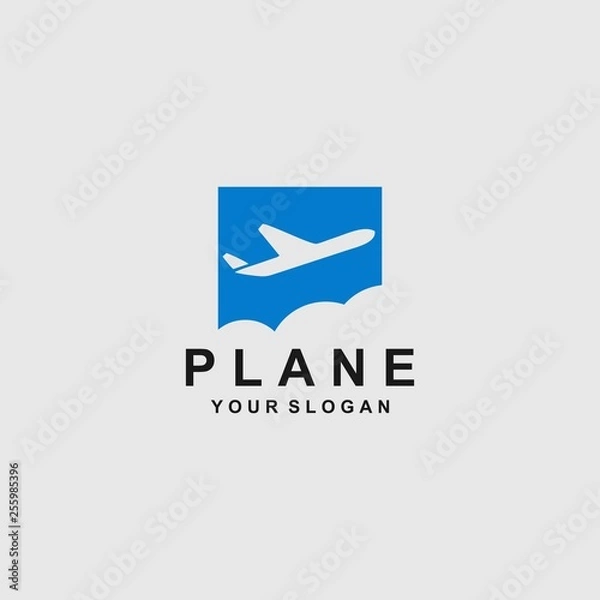 Obraz plane logo template