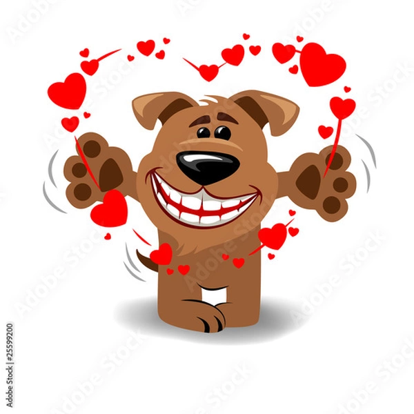 Obraz dog in love