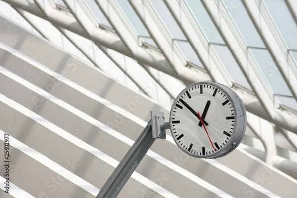 Obraz Moderne Bahnhofsuhr