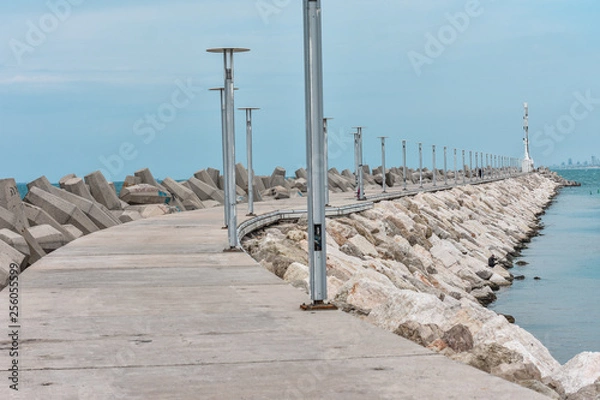 Obraz lighthouse on the sea, the road to the lighthouse