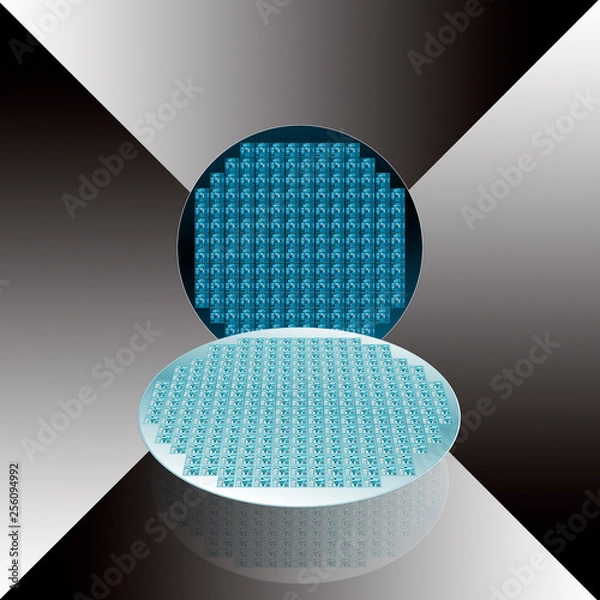 Obraz ウエハーのイメージイラスト