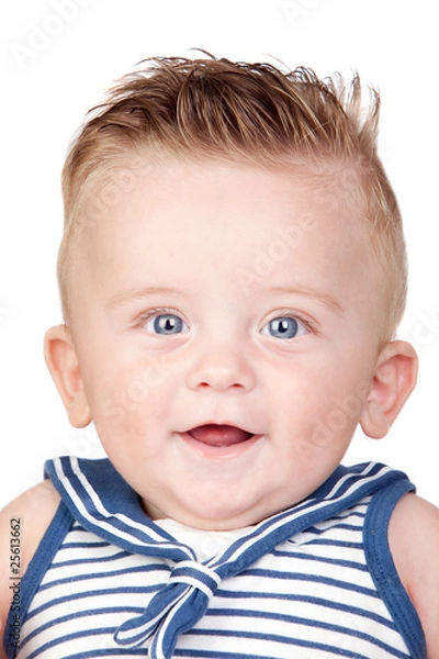 Fototapeta Beautiful blond babe with blue eyes