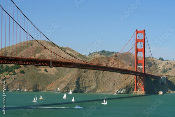 Obraz Boat under a bridge