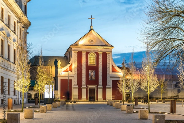 Obraz Plac Litewski Lublin nocą