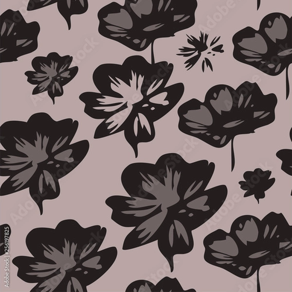 Fototapeta Seamless floral pattern