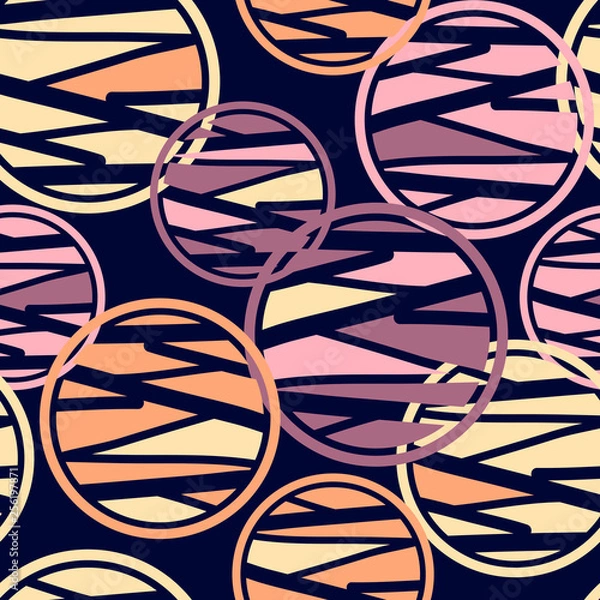 Fototapeta geometric pattern with circles