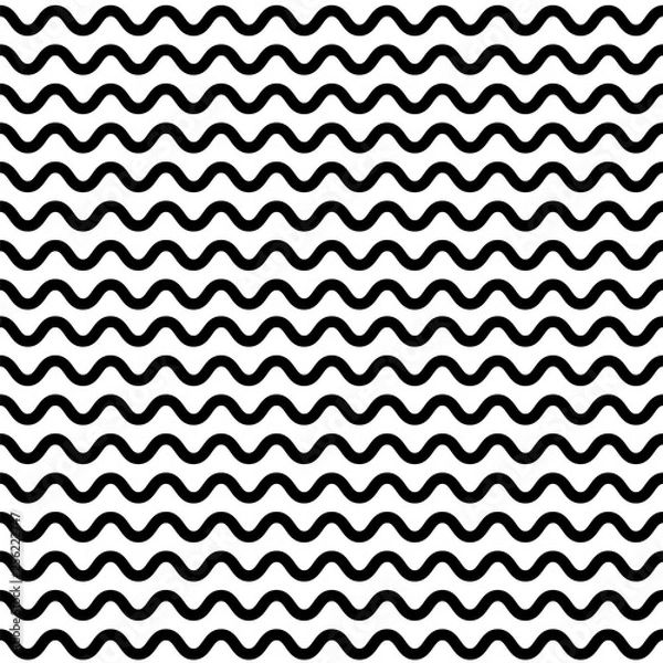 Fototapeta Wave Seamless Pattern. Sea background