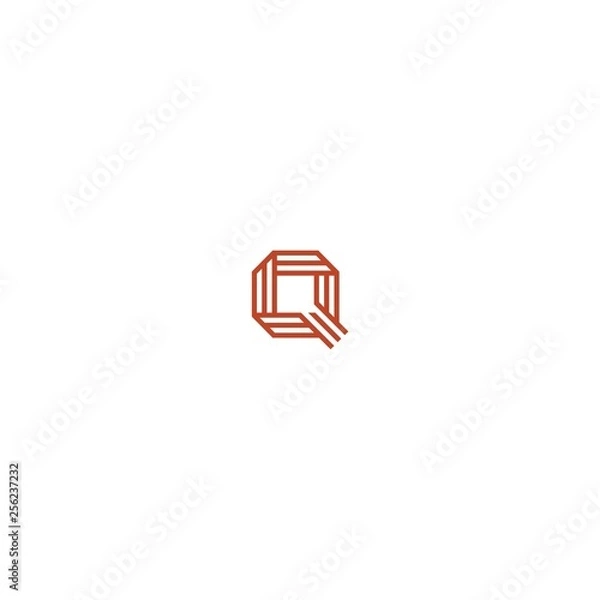Obraz logo Q abstract
