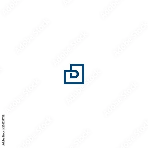 Fototapeta logo D box abstract