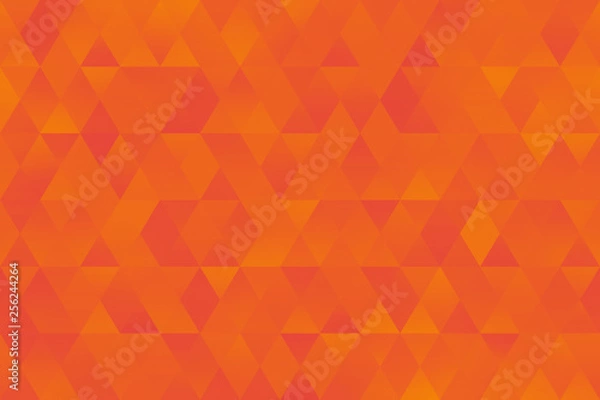 Fototapeta Orange Yellow Triangle Pattern Seamless Colorful Rhomb Background Bright Geometric Minimalism