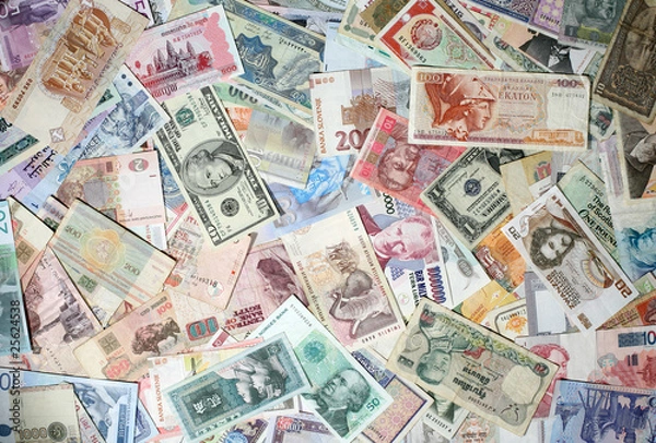 Obraz Exotic Banknotes Texture