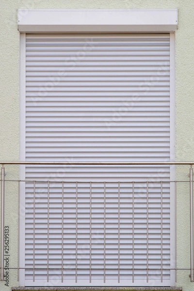 Fototapeta window with shutters
