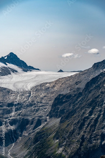 Fototapeta the melting of a glacier effect of global warming