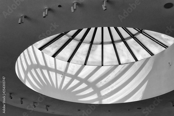 Fototapeta Round Skylight with Shadow Pattern