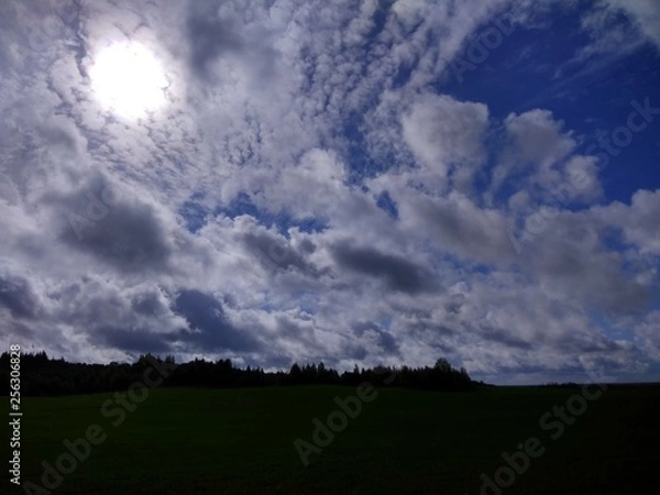 Fototapeta dramatic sky and clouds