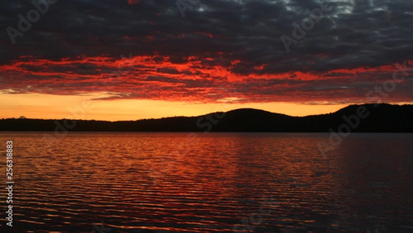 Obraz sunset over the lake