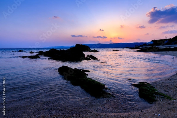 Obraz 奄美大島の夕景