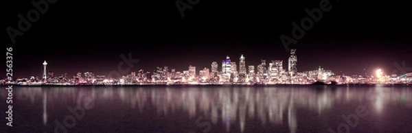 Obraz seattle purple night panoramic