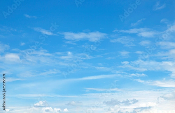 Fototapeta blue sky white clouds