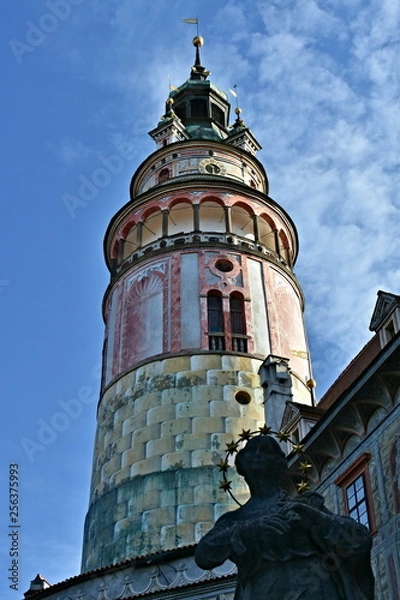 Fototapeta View of the town of Czech Krumlov, registered in the UNESCO World Heritage List, Slide-Castle